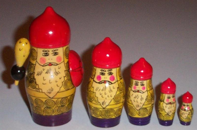 AA03A. Semenov Cossacks (shield & club) - 5n, 6"