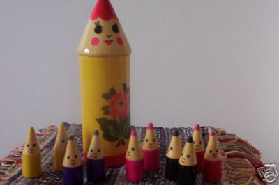 AA39. Semenov Pencil with mini Pencils 8", 11pc