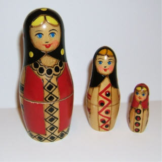 AH05B. Kalinin Volkshanka – Red and Black 4.5” 3n