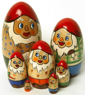 AJ05. Brest Dwarves 7 piece (USSR)