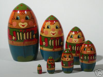 AJ41. Gnomes with Accordions 6" 7n