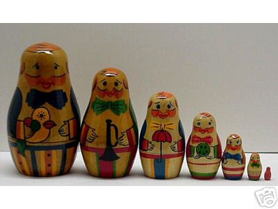 AJ42. Rare Brest Anatoly The Clown set 4.5" 7n