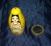 AS08. Solid Druzba or Uzbek doll 1.75”