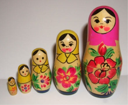 AV05C. Krasnokamsk Doll - Unfinished Pink 4" 5n