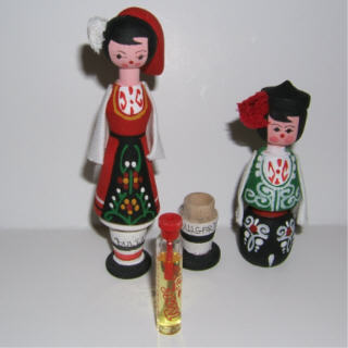 AV29A & B. Bulgarian Perfume Dolls 4.5”