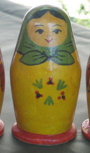 AV32. Old Solid Bullet Doll 3.5”