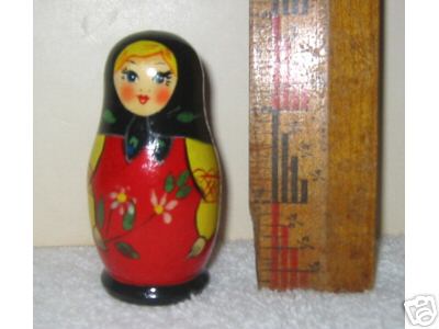AV50. Solid Russian doll from Izmailova Market 3"