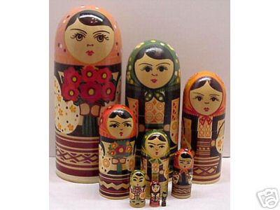 AX07B. 9pc Russian Ukrainian Bullet Maiden