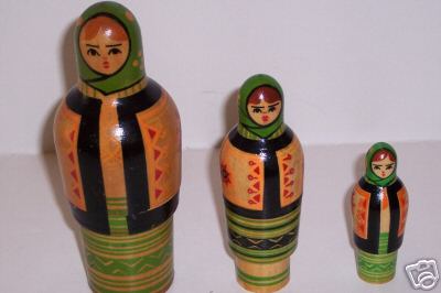AX12. Green Ukrainian Women 5.5" 3n