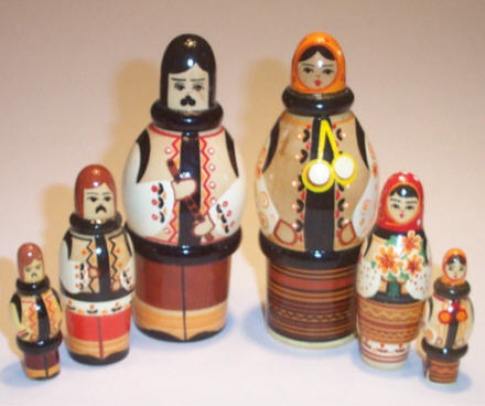 AX15. Ukrainian Couple - each 3 nest Male / Female