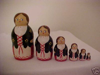 BA07B. Vintage Polish Baptia Dolls 4" 5n