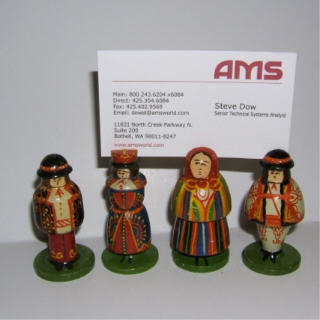 BA28. Polish Place Card Holders 3” 4pc