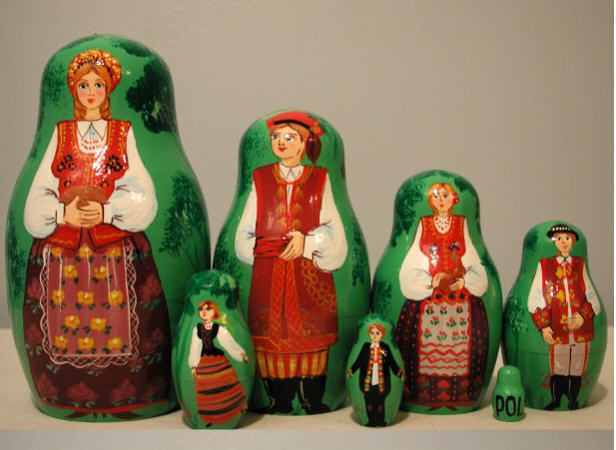 BA85. Polish Traditional Folk Dress 5.5” 7n