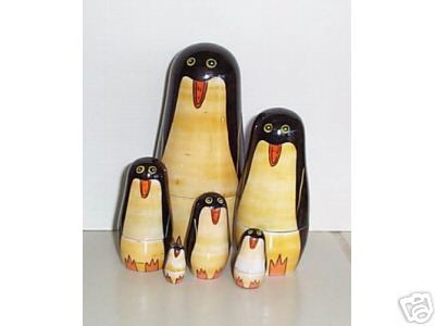 DA16. Penguins Nesting Dolls - India 6n