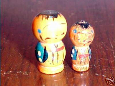 DC05-2. Vintage Japanese Nesting Doll Family 4.75" (Children)