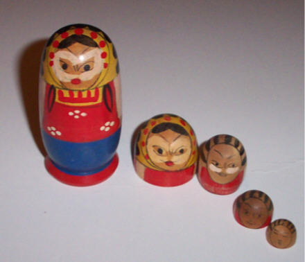 DC12A. Japanese "Indian" Dolls 5n 3.5"
