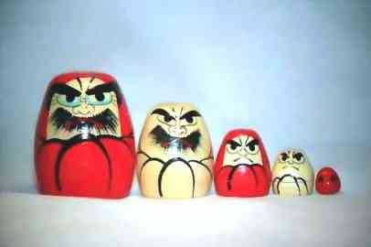 DC60. Japanese Daruma 5n 2.5"