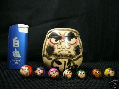 DC68. Japanese Daruma 8pc Set 2"