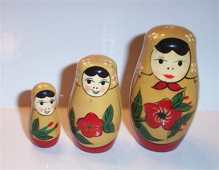 DH12A. China - Russian Replica doll 3n 3"