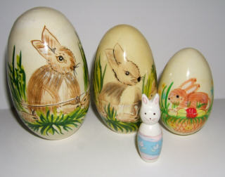 DJ21. Easter Bunny Eggs 5" 4n - China