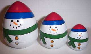 DJ63. Pier 1 - Snowman 3.75" 3n