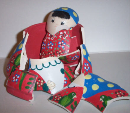 FB01X Columbia Clay Dolls - break easily in shipping