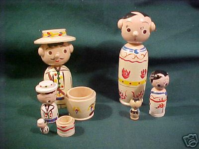 FC01. Rare Panama Nodder Pair 5.25 6pc"