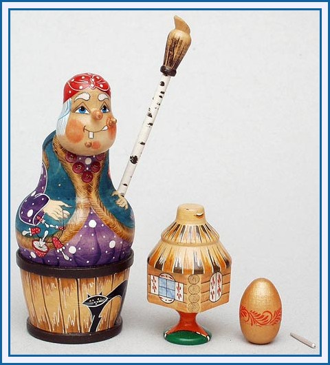 HC01. Baba Yaga - 5", the smallest - 1 1/4"