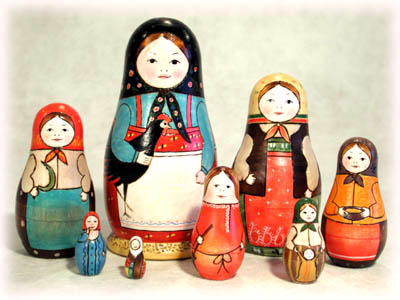 HG01. Rooster Girl Doll Reproduction 8pc./7"
