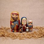 HN39. The Holy Family Nesting Doll Set 5.5" 5n HN39. The Holy Family Nesting Doll Set 5.5" 5n