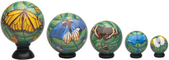 HN55. Bits and Pieces – Butterfly Globes 4” 5n
