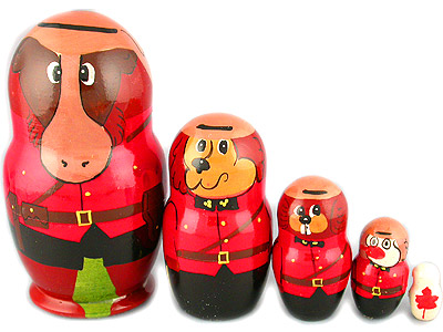 HQ06. RCMP Canadian Animal Mounties 5.5" 5n