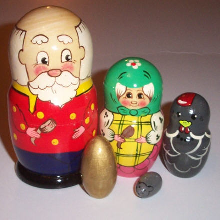 HS03. Matryoshka "The Speckled Hen" 5.5", 5n