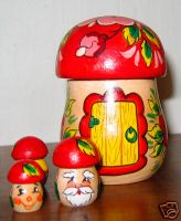 JA36. Russian Mushroom Set 3.5” 4pc JA36. Russian Mushroom Set 3.5” 4pc