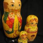 JA52. Bald Russian man and Family 6” 3n JA52. Bald Russian man and Family 6” 3n