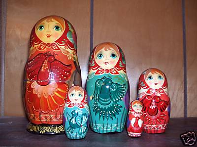 JA54. Russian Firebird Art Dolls 7” 5n