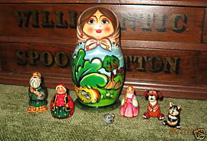 JA57. Turnip Family Tale Doll 6.5” 7 piece