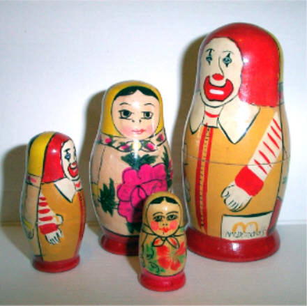 JC18. RARE 1990 Moscow McDonalds 4.5" 4n