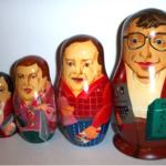 JC20. Original Bill Gates Nesting Dolls 7.5" 4n JC20. Original Bill Gates Nesting Dolls 7.5" 4n