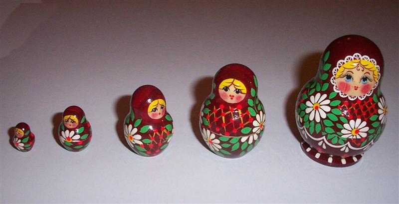 MA01. Sergi Posad Matryoshka nesting dolls 5n 3"