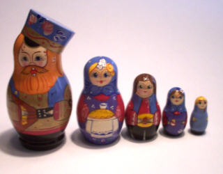 MA20. Traditional Russian Family (Blue hat) 5N 5