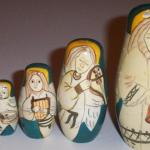 MC11. Old Angel Nesting Dolls 5.5" 5 nest MC11. Old Angel Nesting Dolls 5.5" 5 nest