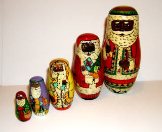 MC13. Authentic Models African Santas 6" 5n MC13. Authentic Models African Santas 6" 5n