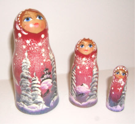 MC15. Snow Scene Maidens 4.5" 3n MC15. Snow Scene Maidens 4.5" 3n