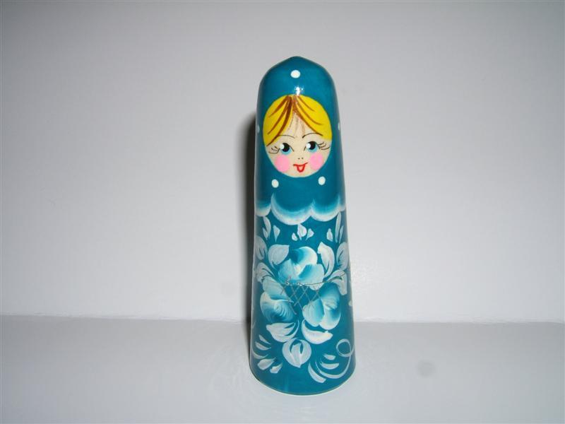 ME12. Bright Blue Pincushion Maiden 4"