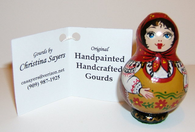 PA10. Matryoshka Gourd 3”
