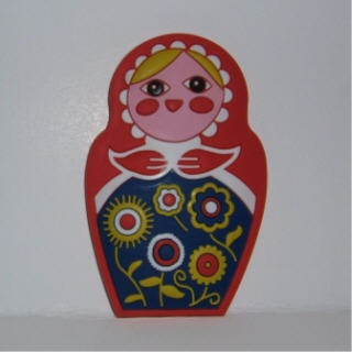 PB06A. Doll Magnet – Rubber Parquet 2.25”