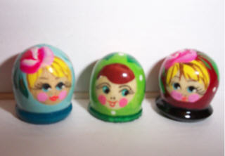 PB10. Matryoshka Thimbles 3/4" (3)