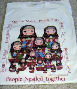 PE05. Nesting Doll Family T-Shirt