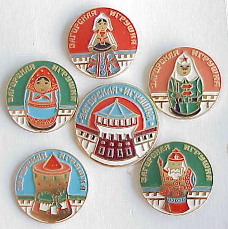 PJ01. Old & Rare Matreshka Toys Pins